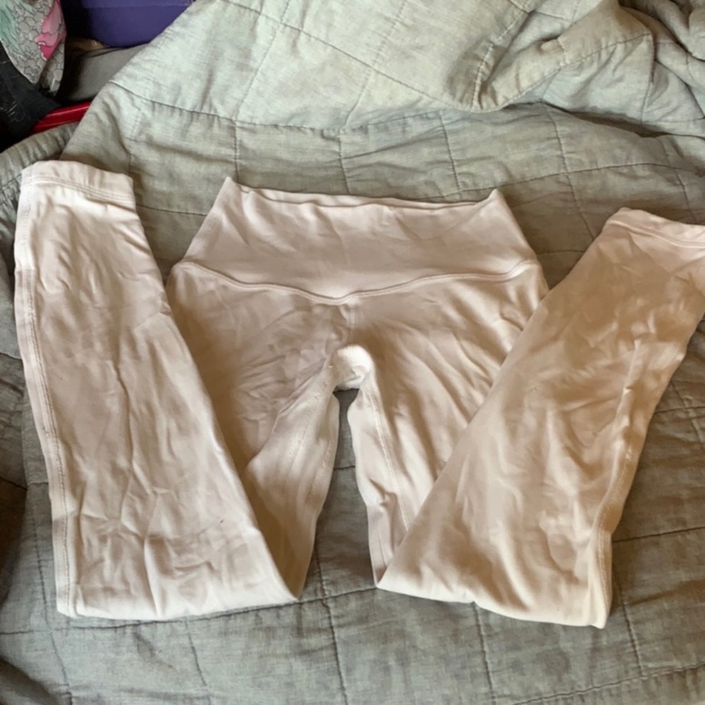 Lululemon cropped white leggings